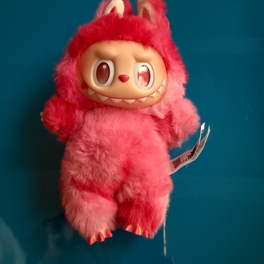 Fluffy Pink Monster Plush